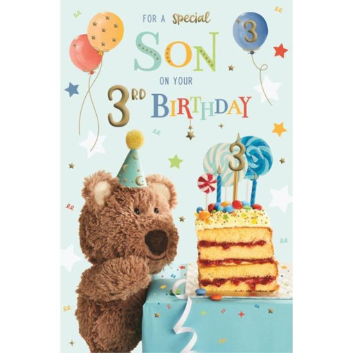 Picture of SON SPECIAL 3RD BIRTHDAY CARD